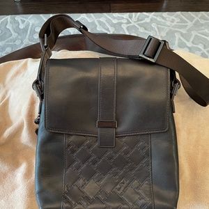 Tumi Leather Messenger Bag